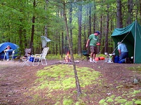 island campsite camp